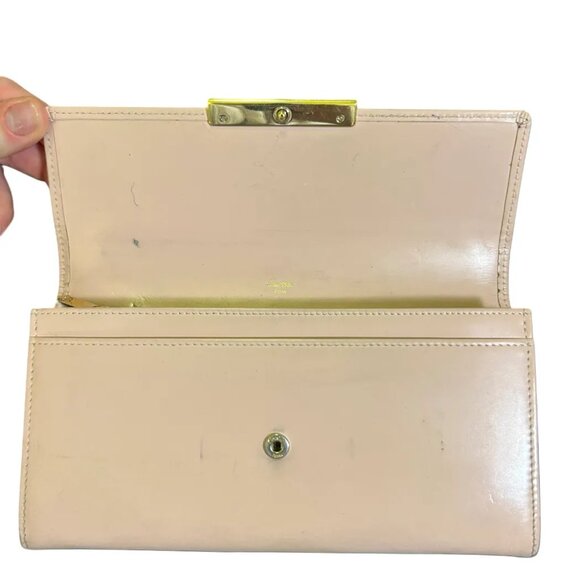 Authentic Vintage Cartier Light Pink Love Wallet with Gold Accents - Picture 3 of 11